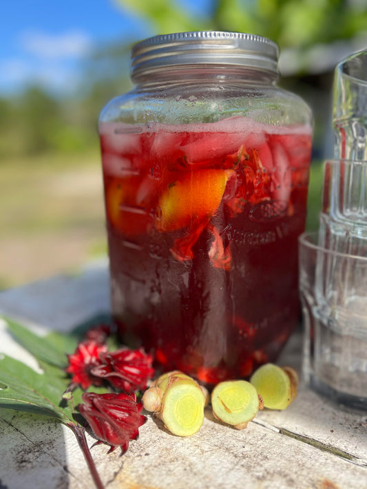 Homemade Roselle Lemonade